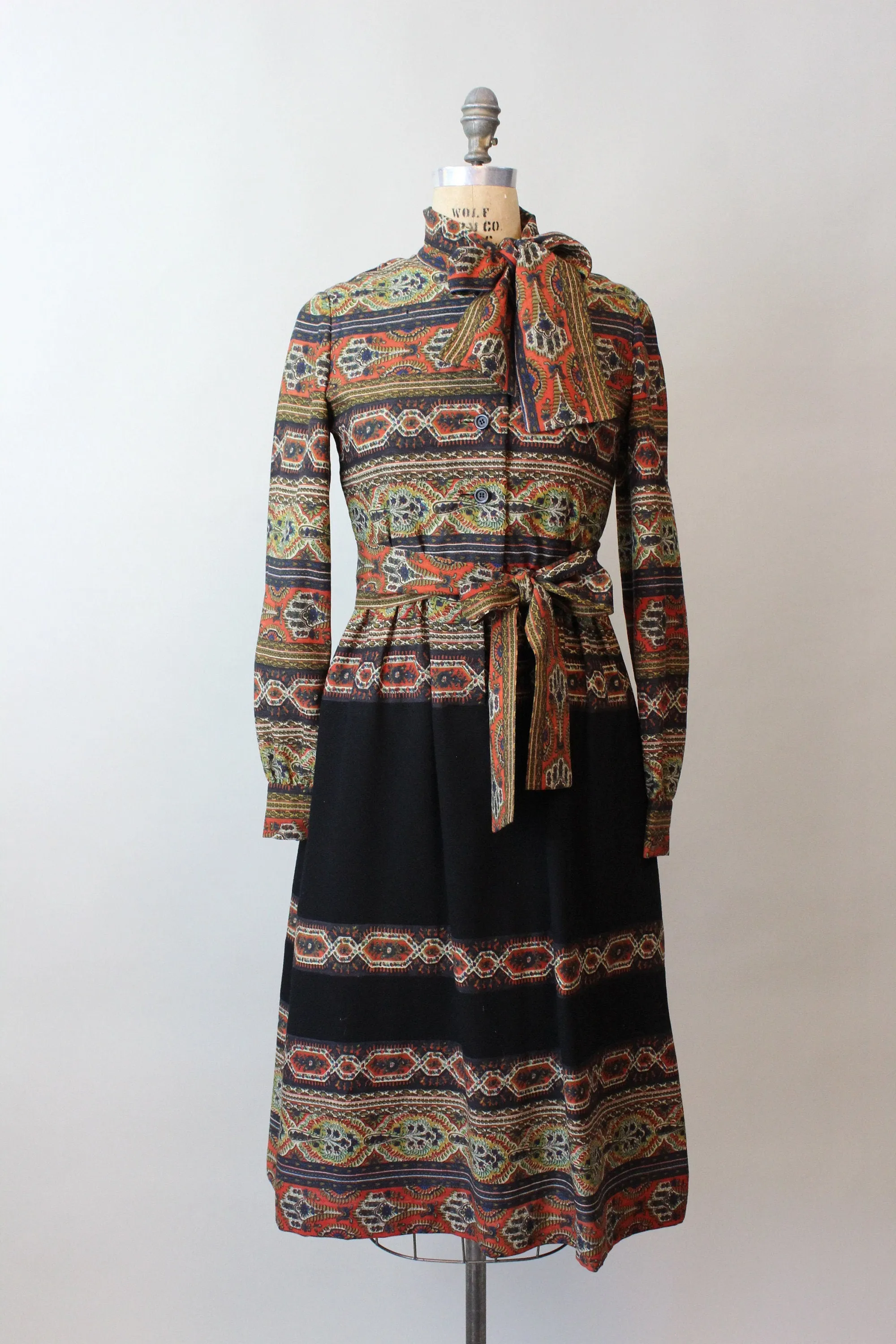 1970s documented OSCAR de LA RENTA dress small medium | new fall