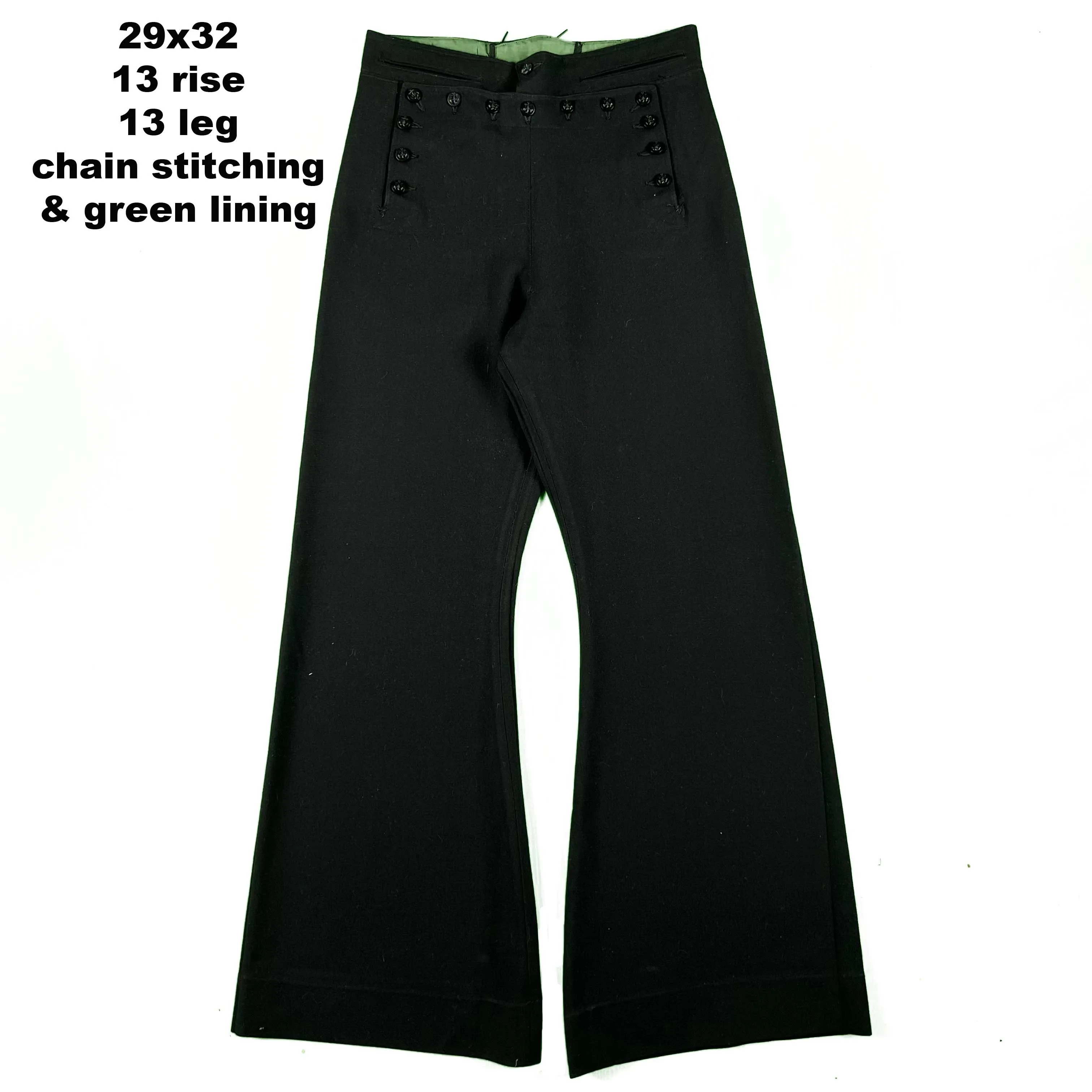 50s/60s USN Wool Bell Bottom Sailor Pants- SELECT PAIR