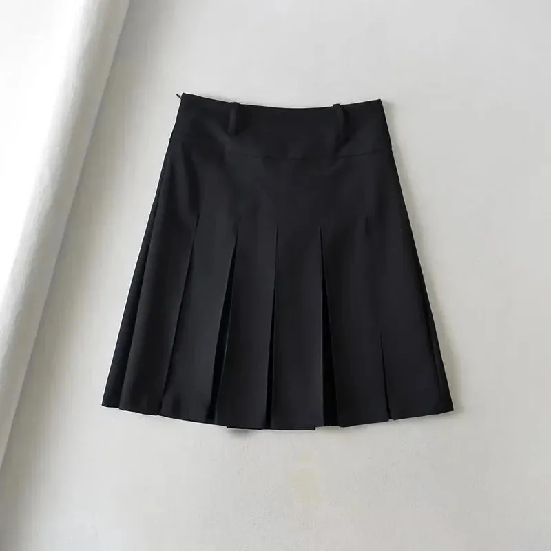 Advbridge -  Women Multi-way Pleated Tailored Midi Skirt