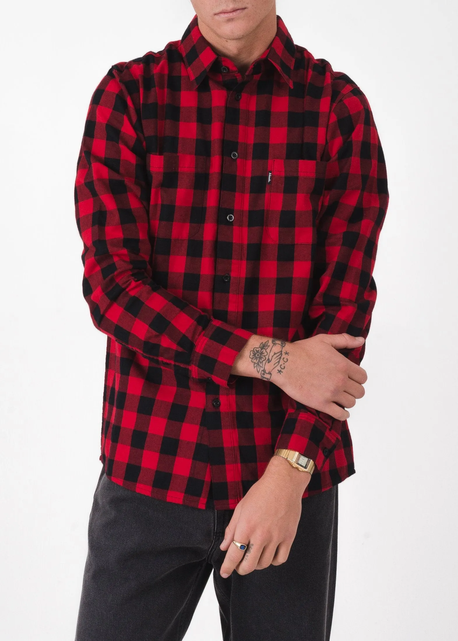 Afends Mens Kado - Long Sleeve Shirt