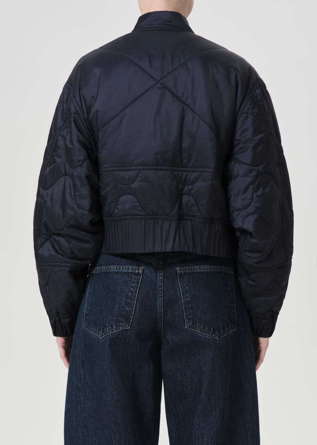 AGOLDE - Iona Quilted Jacket in Ink