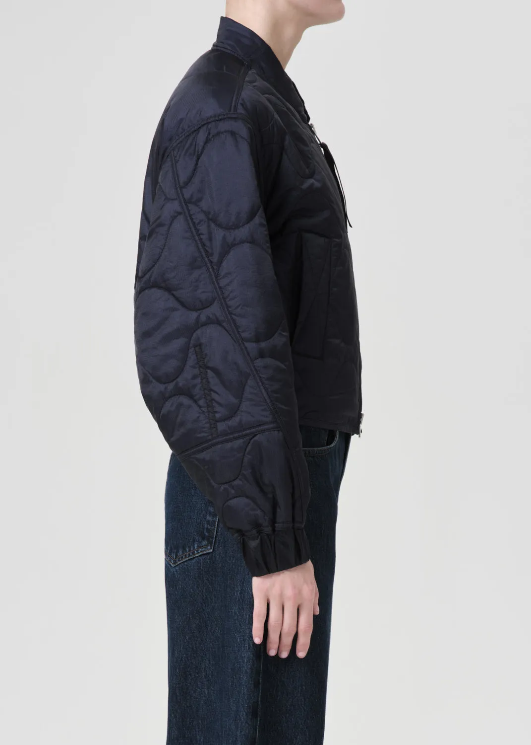 AGOLDE - Iona Quilted Jacket in Ink