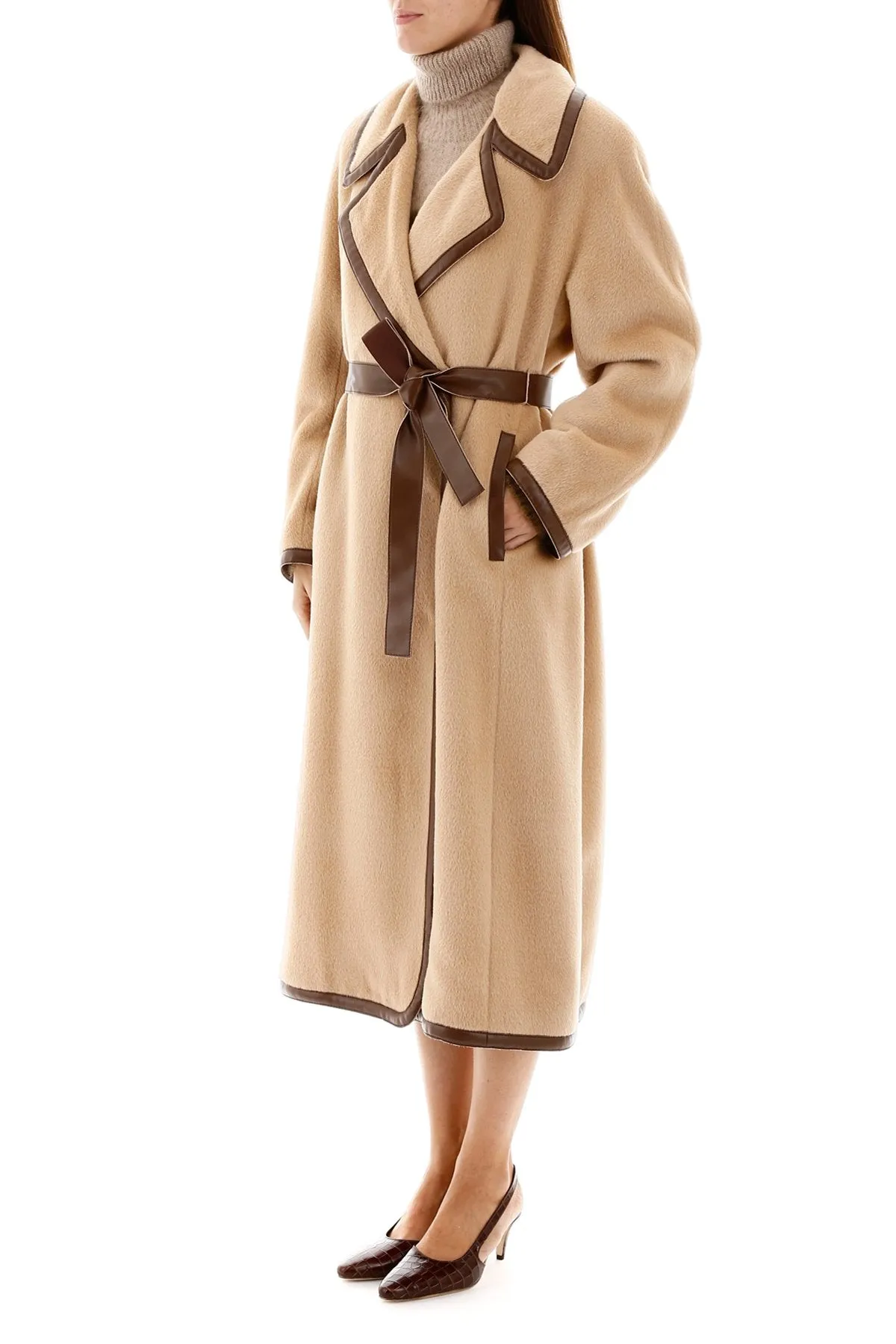 Alberta Ferretti Belted Wrap Coat