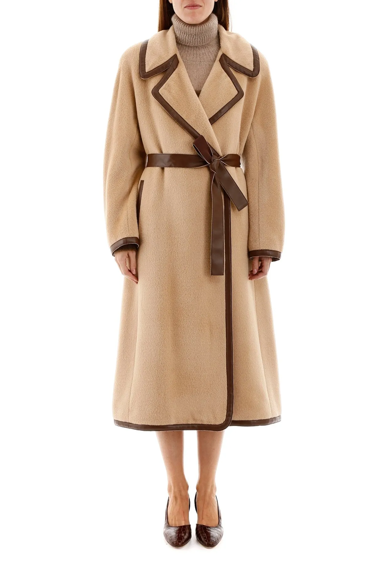 Alberta Ferretti Belted Wrap Coat