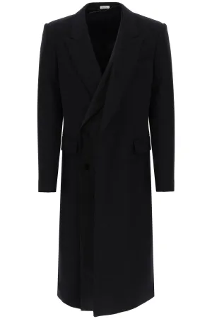 Alexander mcqueen trompe l'oeil double-breasted coat