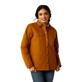 Ariat Women's Grizzly Quilted Barn Chesnut Horse Jacket