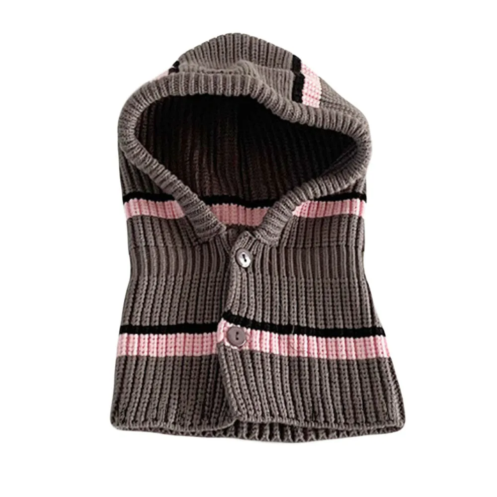 Baby Girls Boys Winter Hat - Toddler Knitted Hood Scarf Beanies Hat YZJ0231