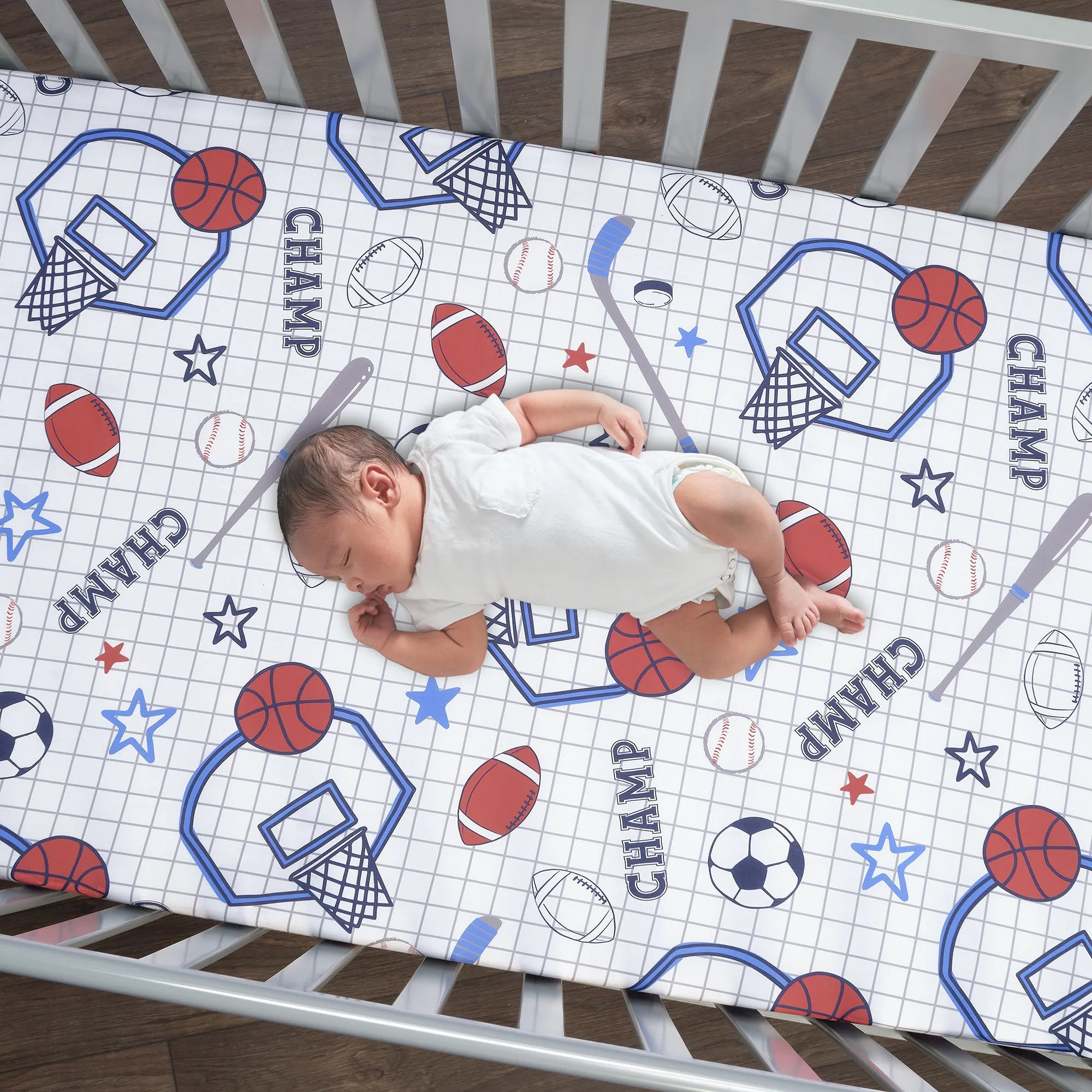 Baby Sports 3-Piece Crib Bedding Set