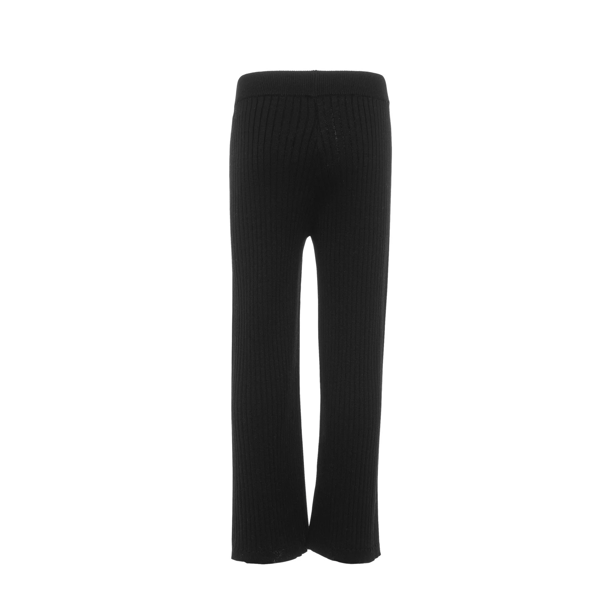 Balmain Black Ribbed Pants