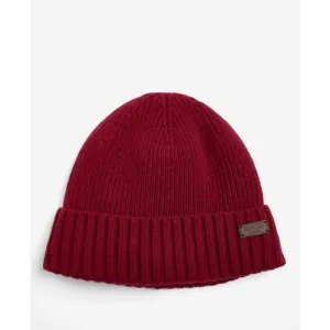 Barbour Carlton Mens Beanie - Cranberry