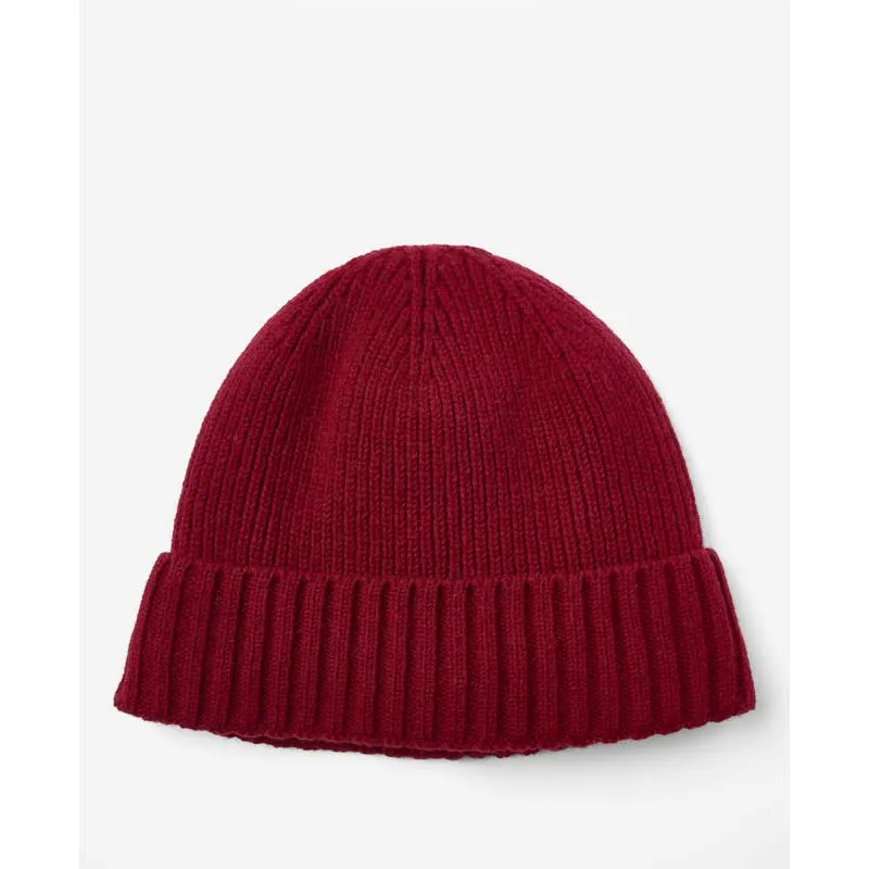 Barbour Carlton Mens Beanie - Cranberry