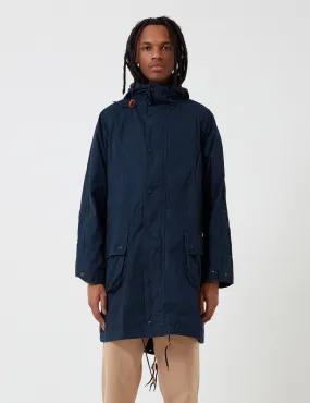 Barbour x Engineered Garments Washed Highland Parka - Navy Blue