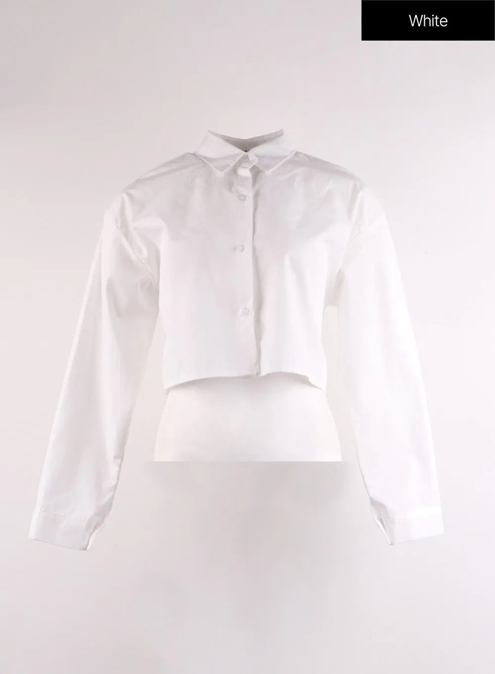 Basic Crop Collar Shirt IF402