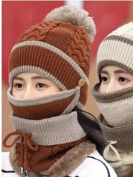 Beanie Hat Scarf and Mask