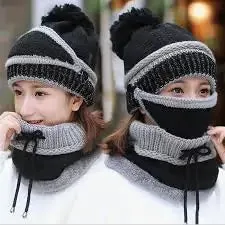 Beanie Hat Scarf and Mask