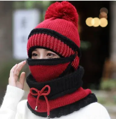 Beanie Hat Scarf and Mask