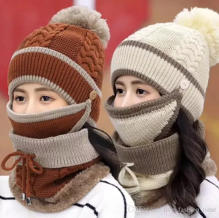 Beanie Hat Scarf and Mask