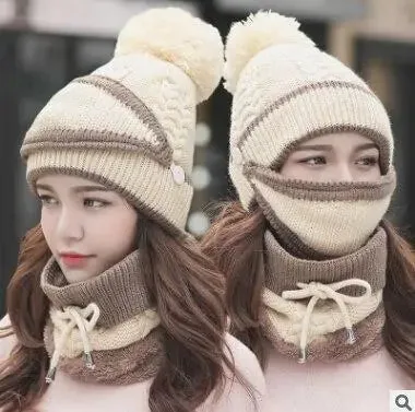 Beanie Hat Scarf and Mask