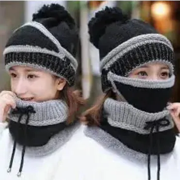 Beanie Hat Scarf and Mask