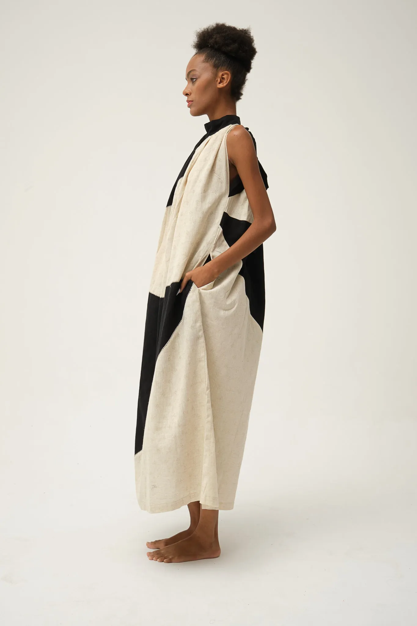 Black & Cream FLINTSTONE DRESS