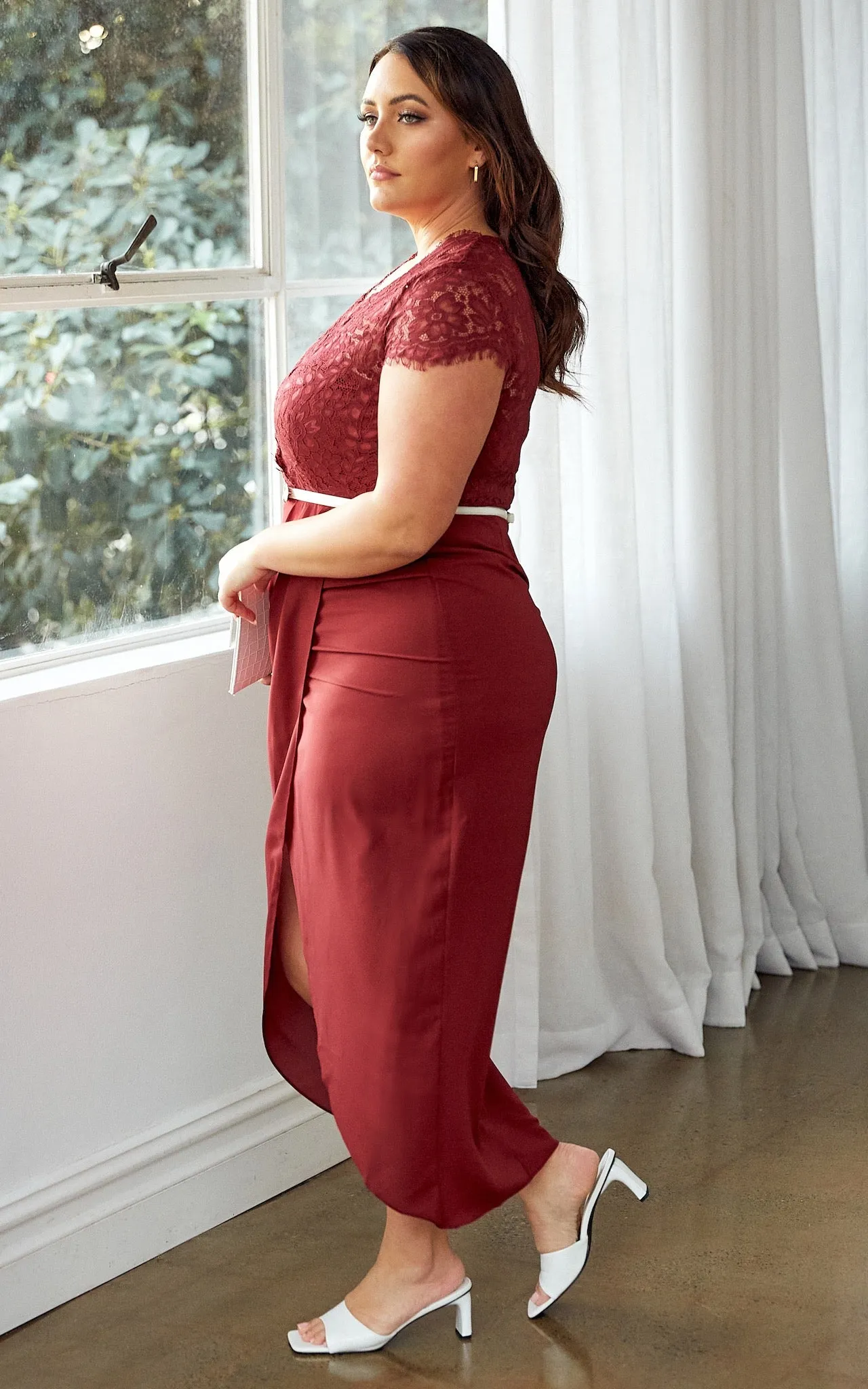 Blessings Dress - Burgundy