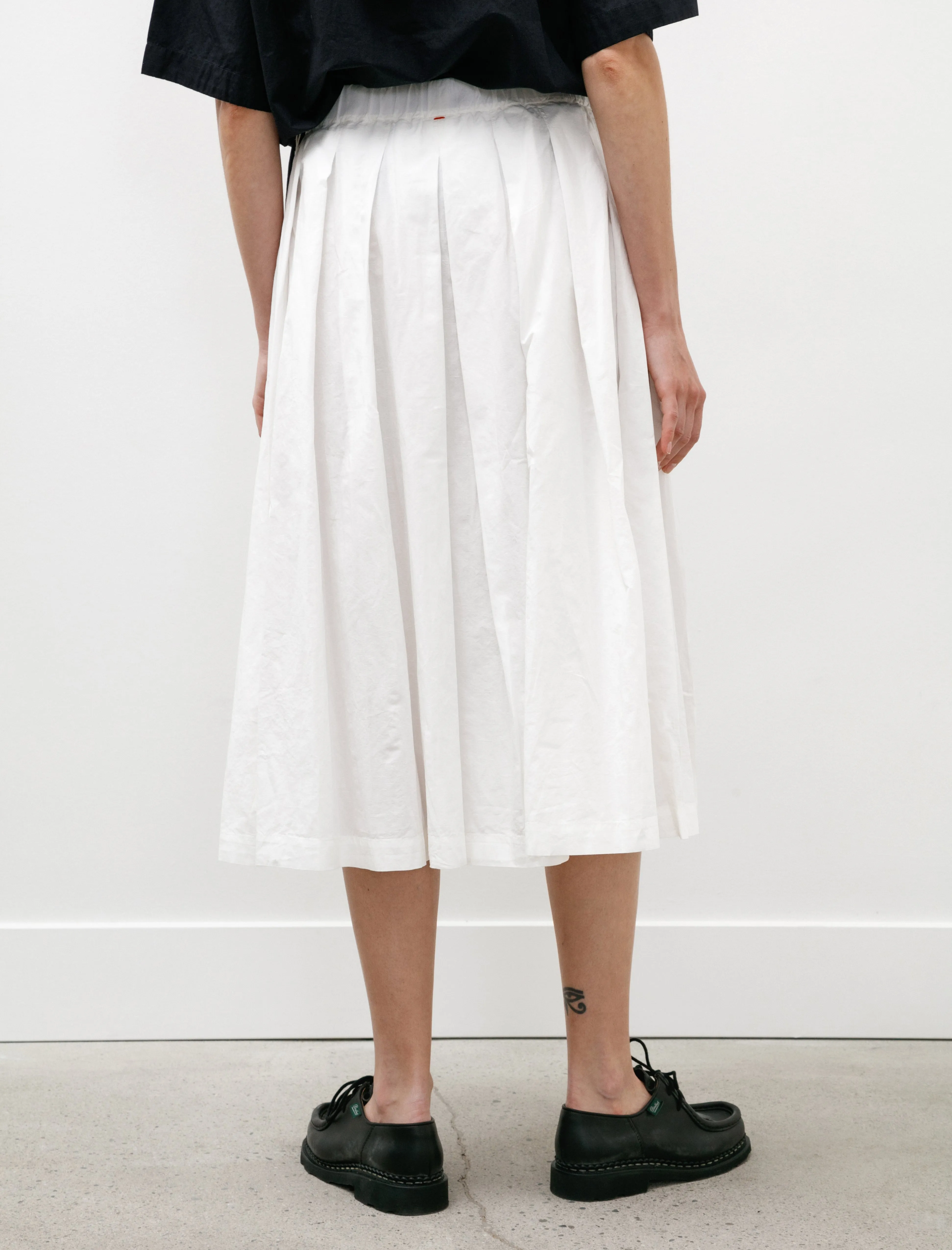 Bowling Skirt Lin Cot Off White