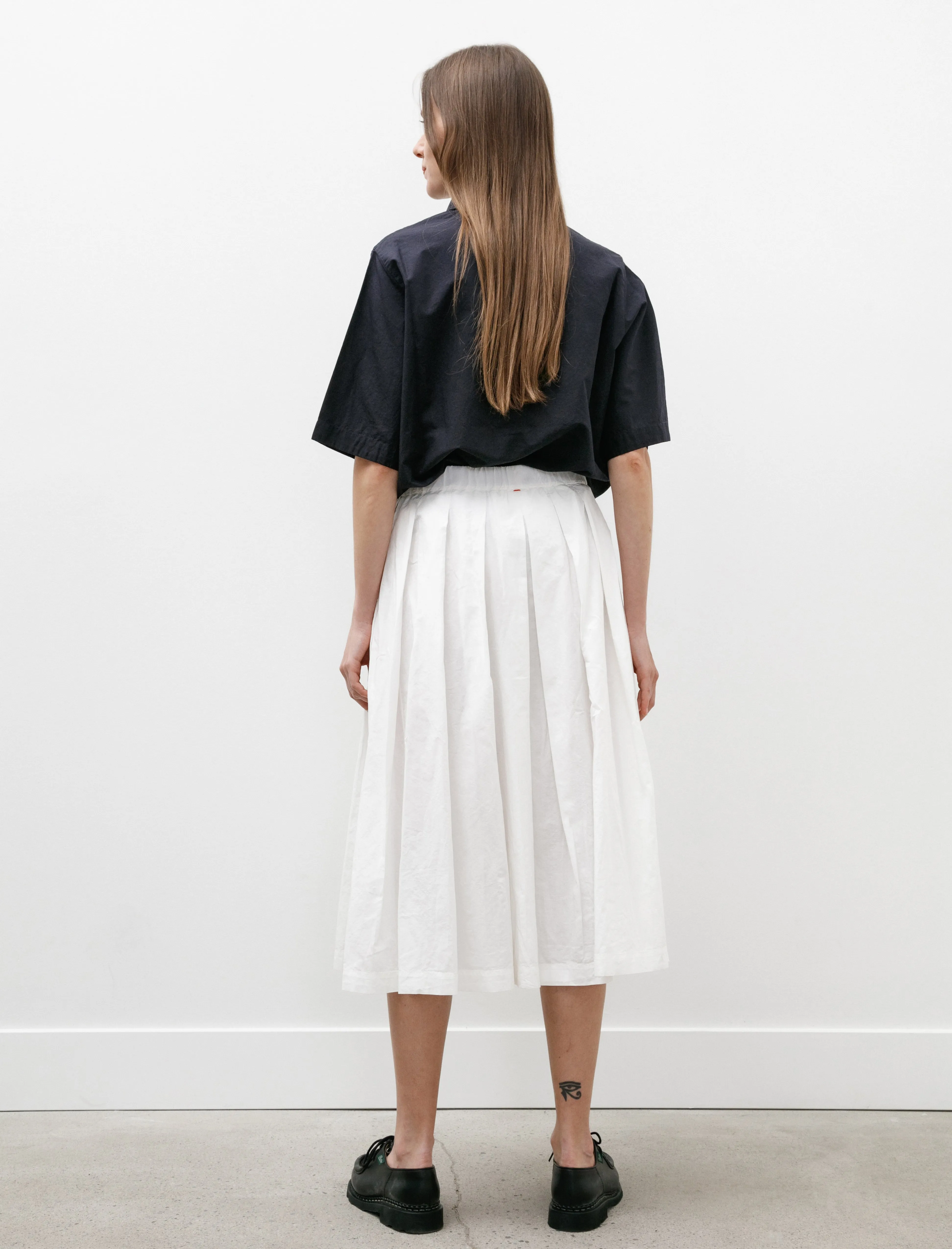 Bowling Skirt Lin Cot Off White