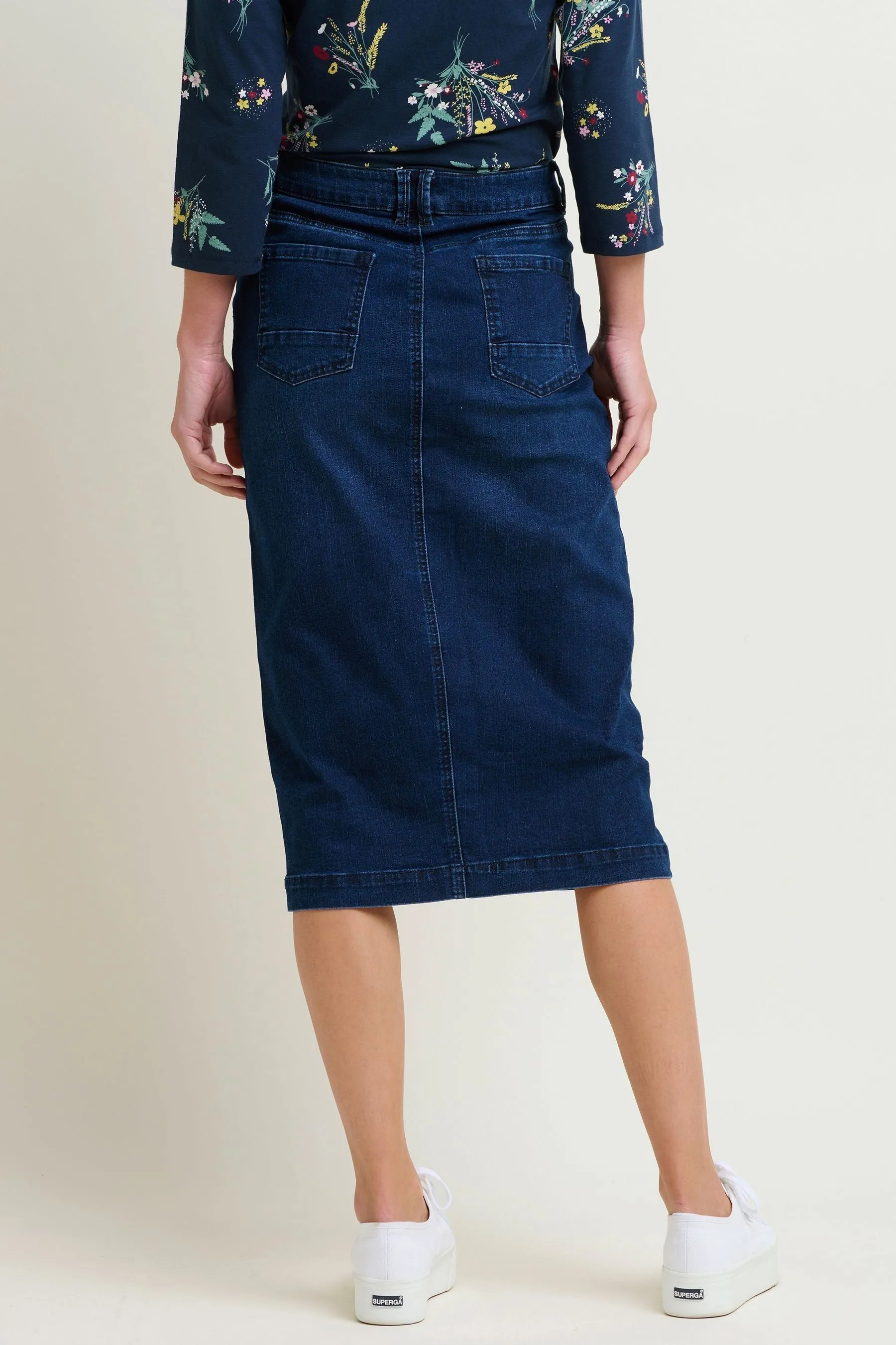 Brakeburn - Denim Midi Skirt