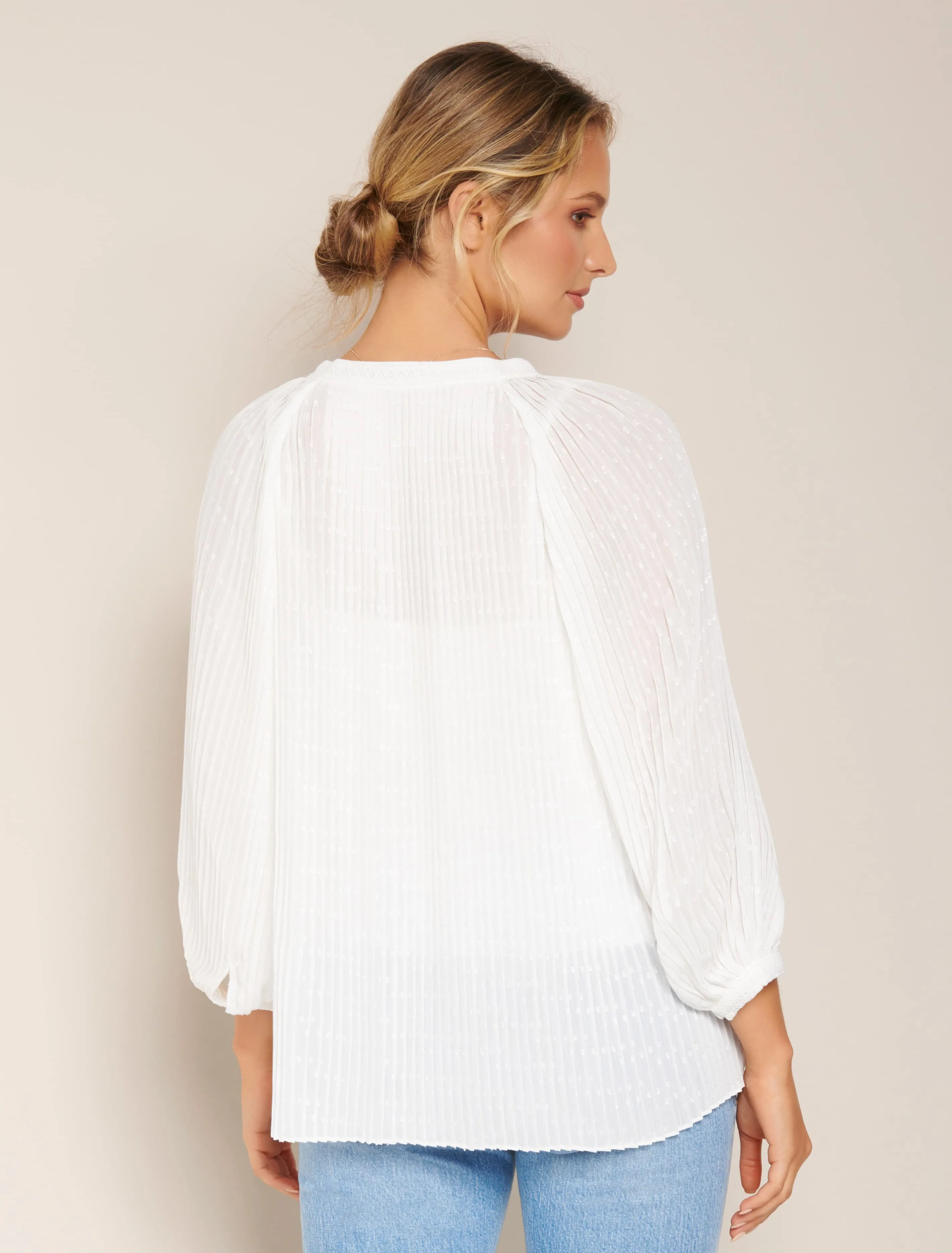 Brittany Pleated Blouse