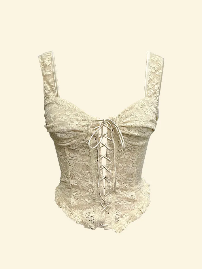 Brynne Bustier Top Cream