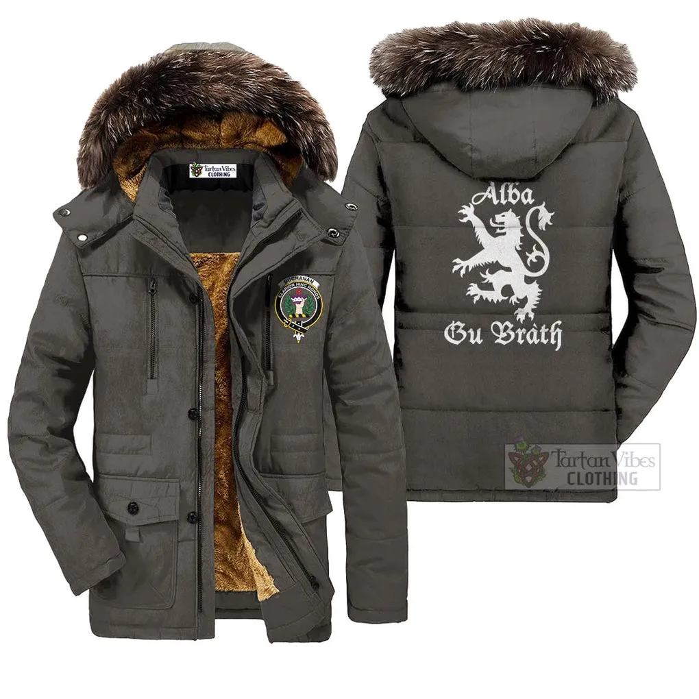 Buchanan Family Crest Parka Jacket Lion Rampant Alba Gu Brath Style