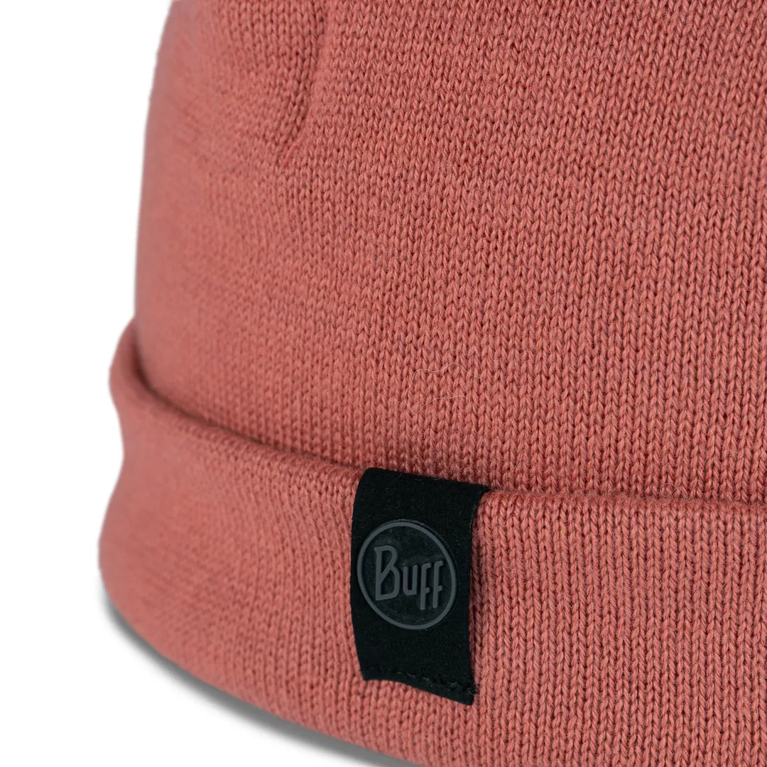 Buff Elro Knit Beanie Crimson