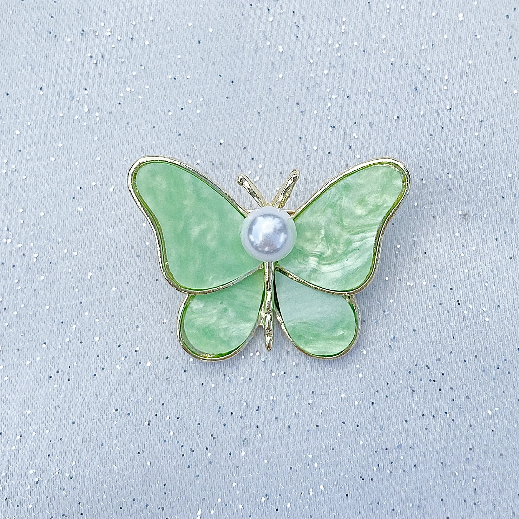 Butterfly Brooch Green Brooch