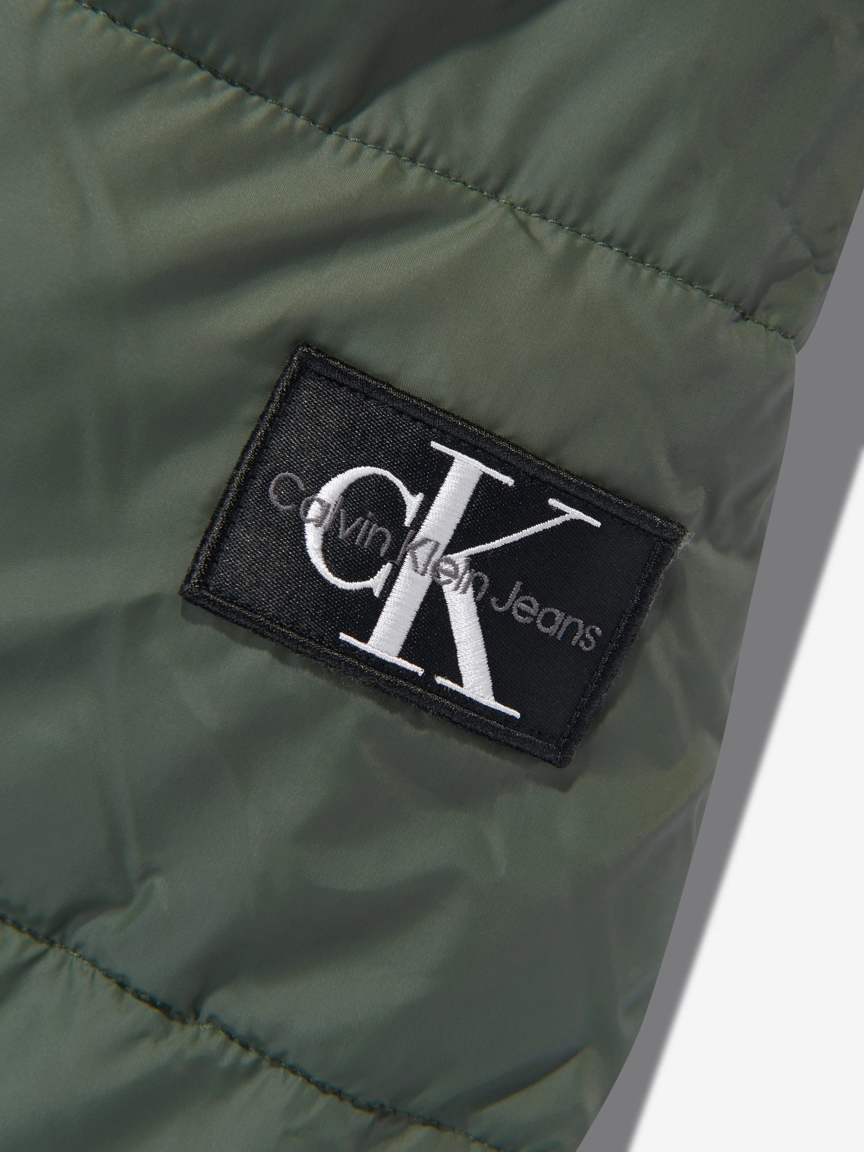 Calvin Klein Boys Essential Parka Puffer in Green