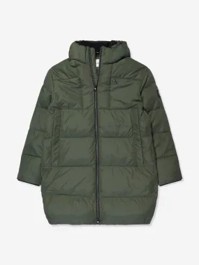 Calvin Klein Boys Essential Parka Puffer in Green