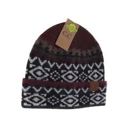 C.C. Beanie Unisex Cuffed Southwestern