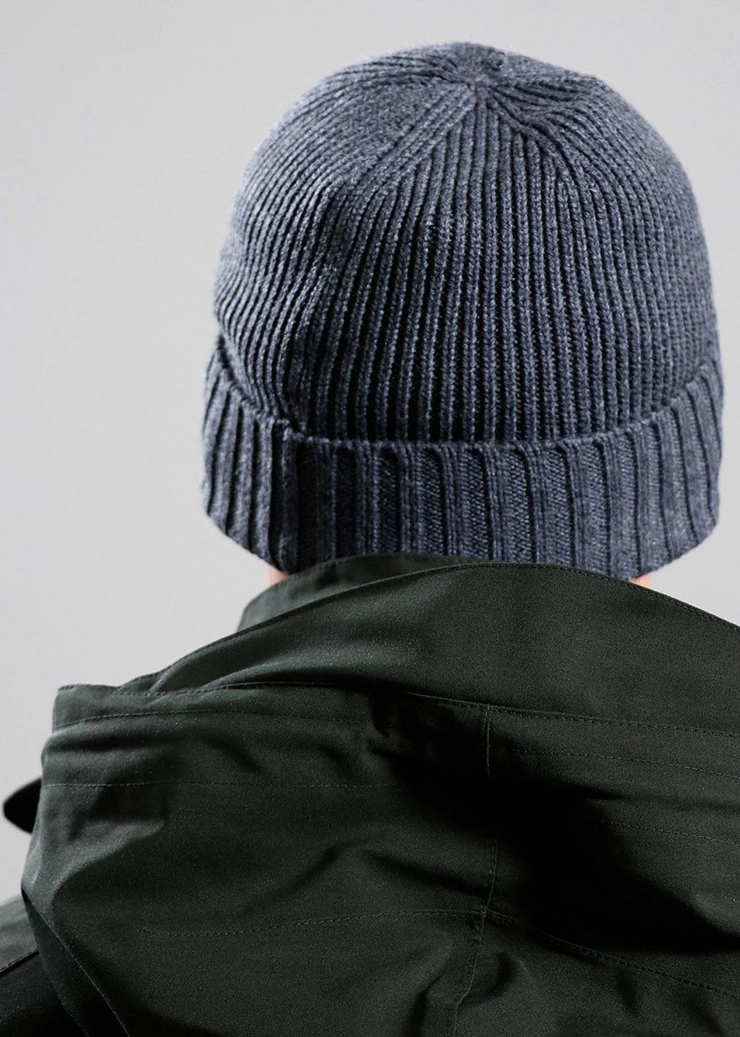 Chester beanie hat - charcoal grey