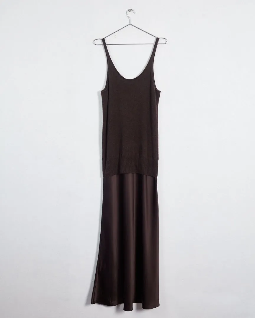 Christopher Esber 'monument cami' dress, chocolate, 12