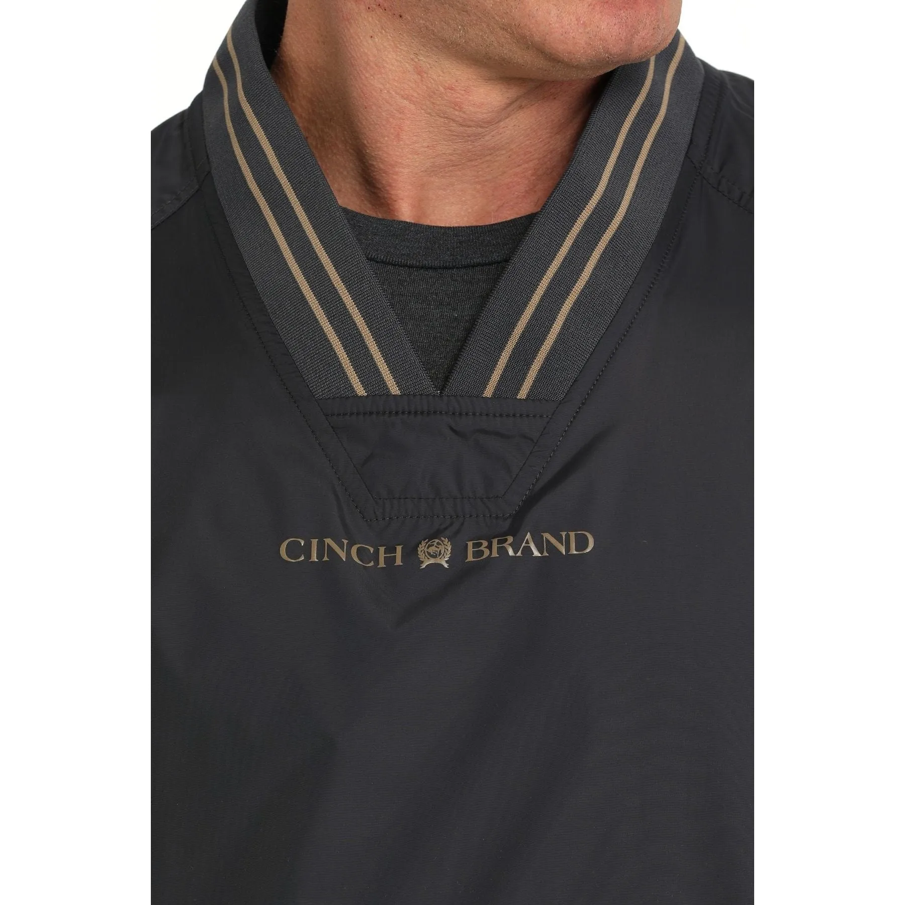 Cinch Men's Vintage Nylon Pullover - Charcoal