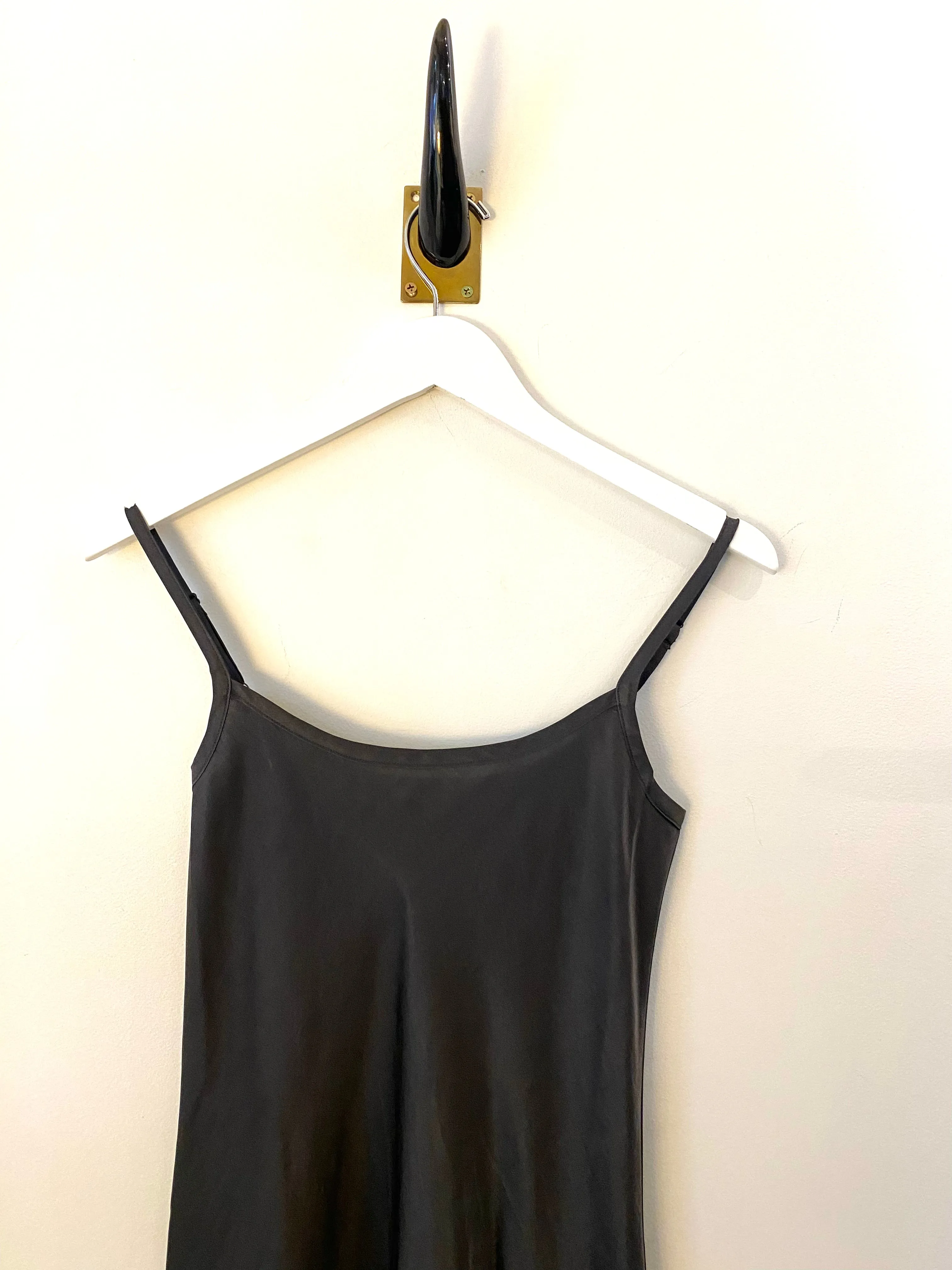 Classic Iron Shiny Slip Dress