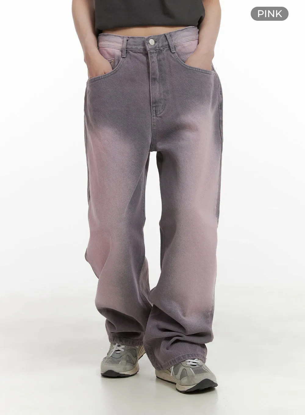 Color-Washed Baggy Jeans CA430