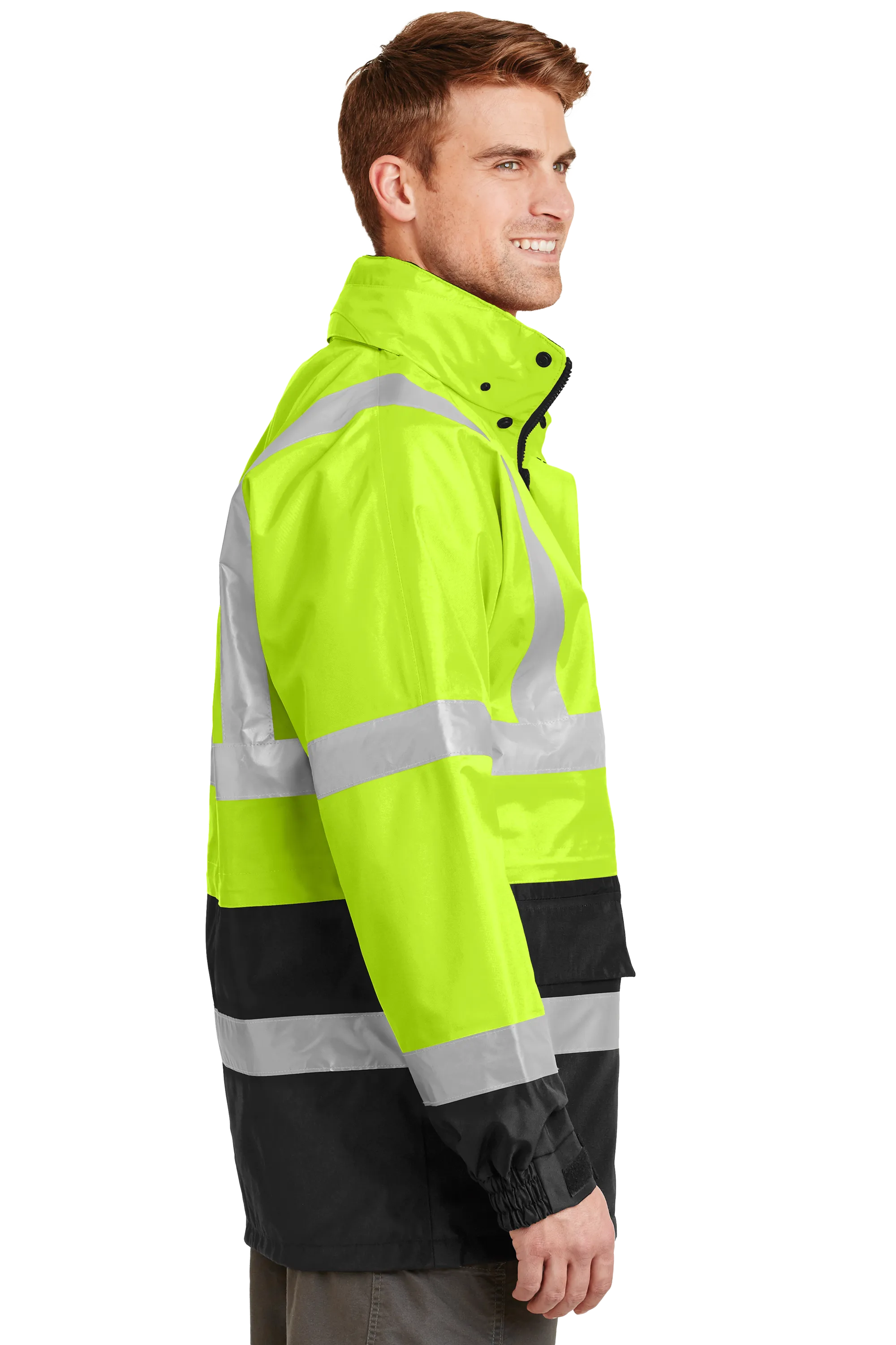 CornerStone® - ANSI 107 Class 3 Waterproof Parka - Safety Yellow / Black