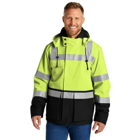 CornerStone® ANSI 107 Class 3 Waterproof Ripstop 3-In-1 Parka - Safety Yellow