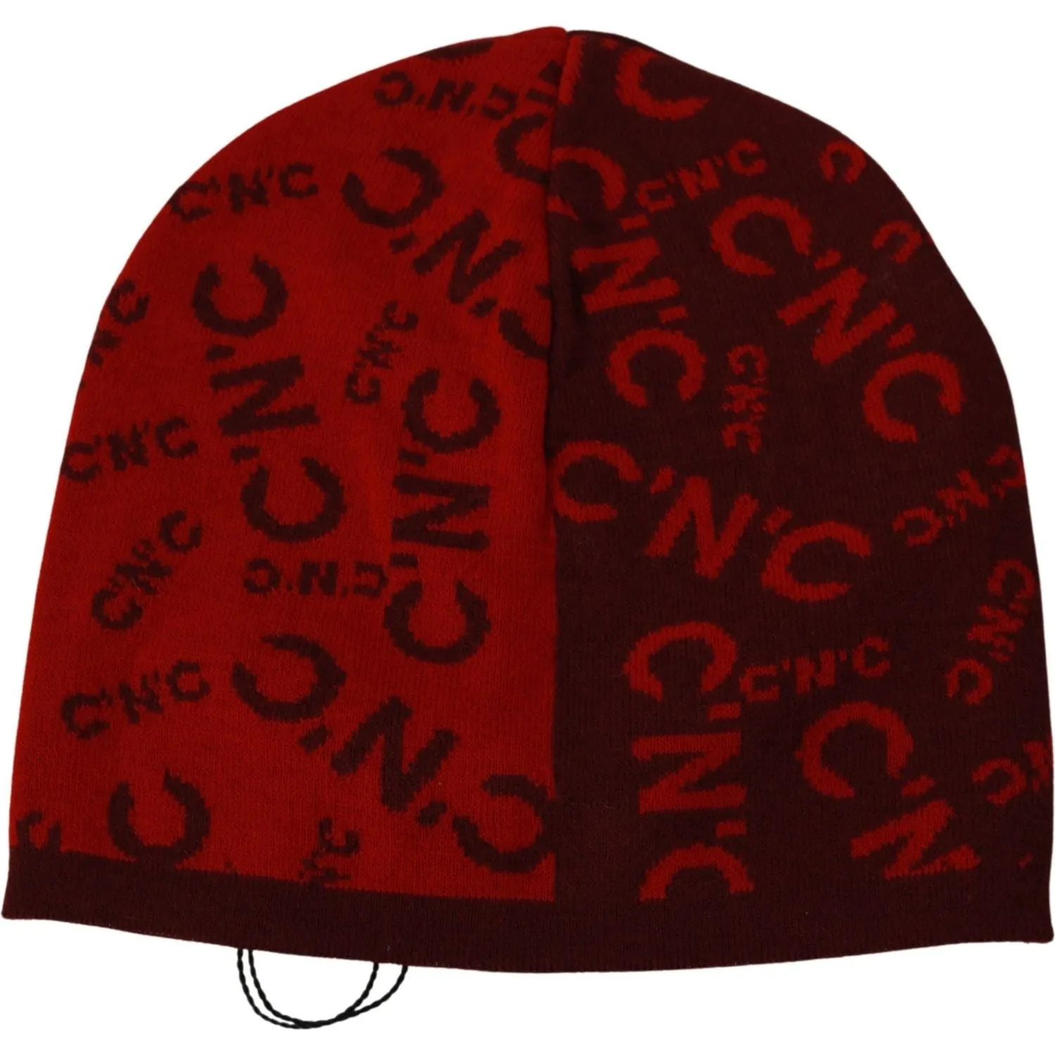 Costume National Chic Red Beanie Wool Blend