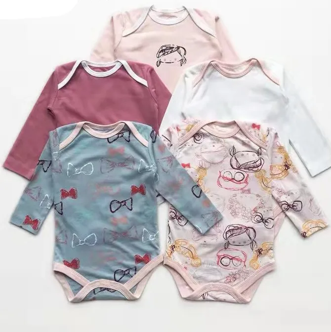 Cotton Romper Five Piece Set Girls