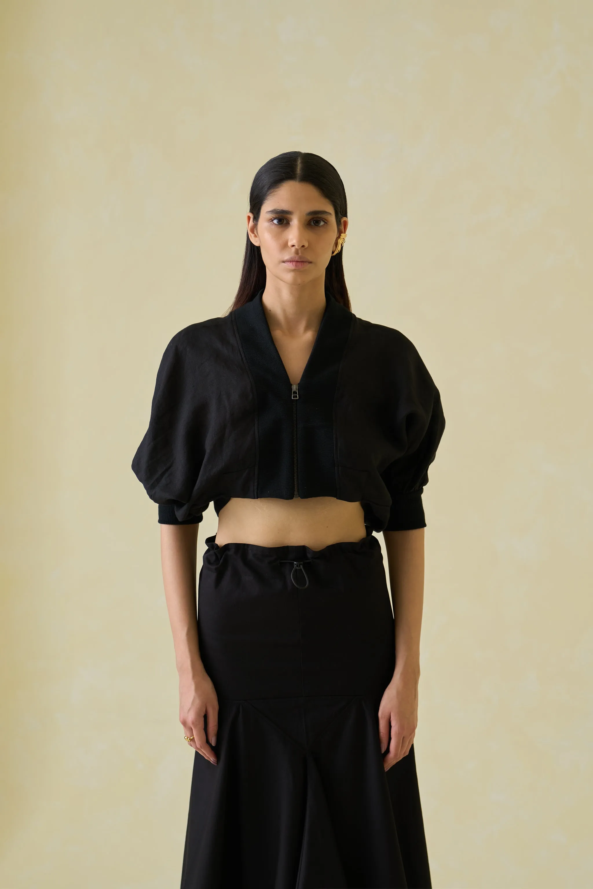 Cropped Directional Bomber & Technical Skirt Co-ord