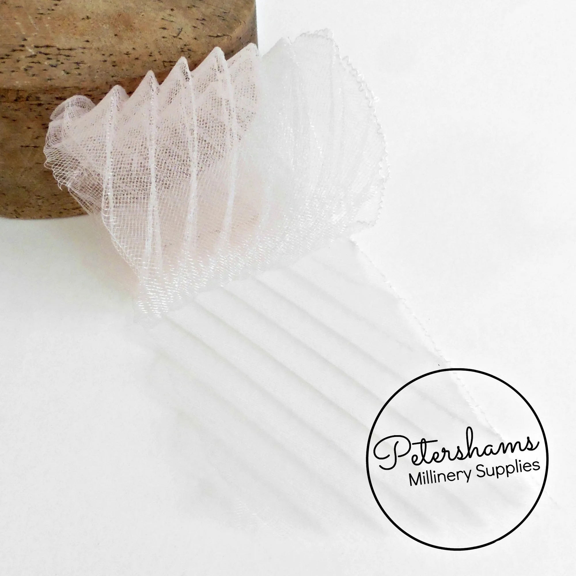 Diagonal Pleated Crin Strip