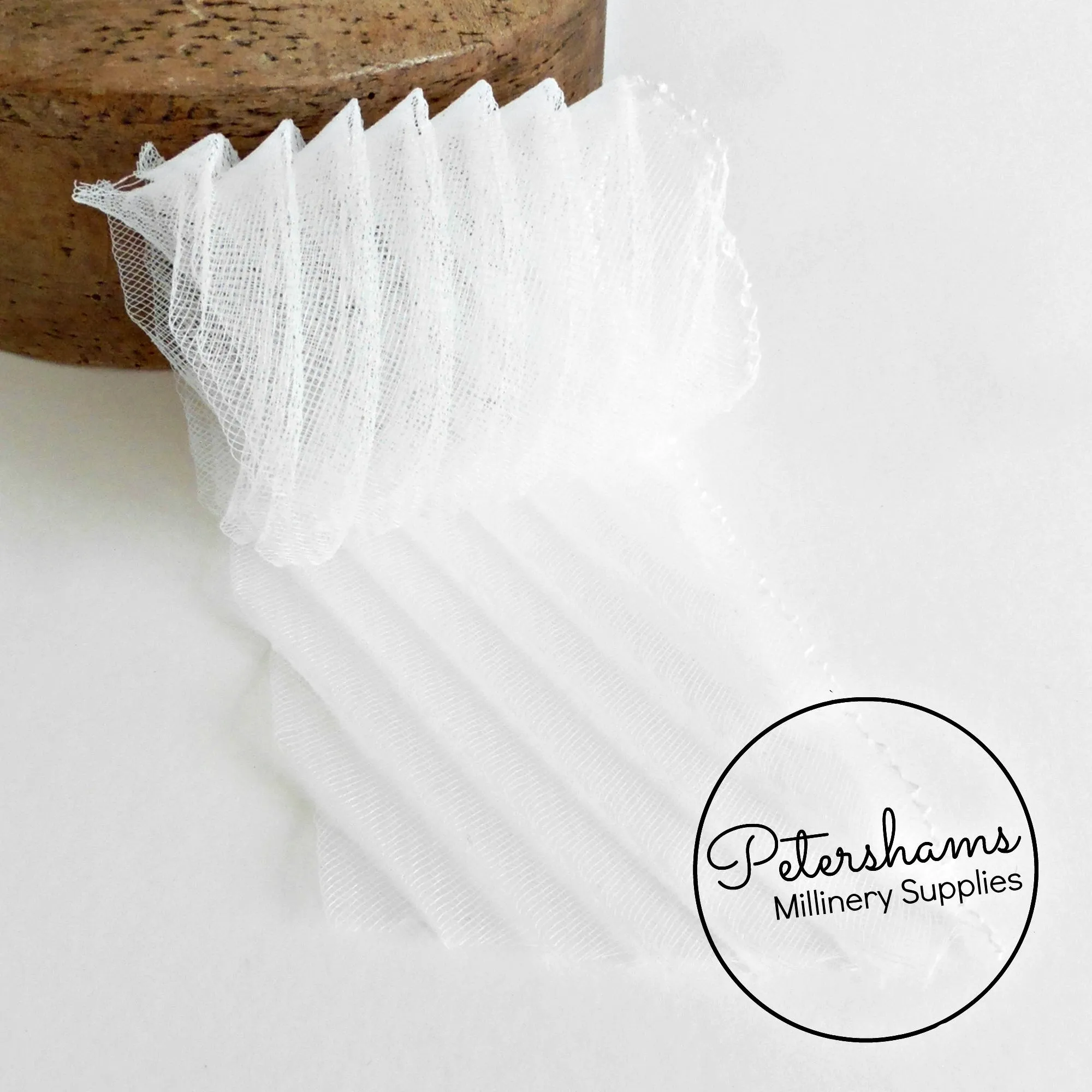 Diagonal Pleated Crin Strip