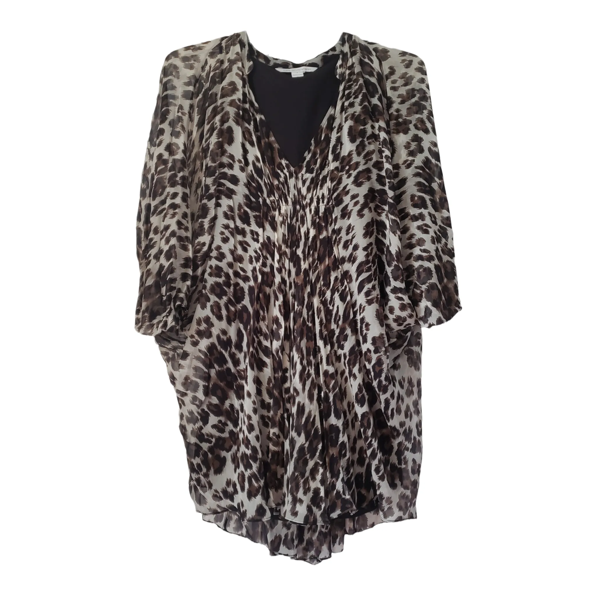 Diane von Furstenberg Cheetah Print Flurette Dress size 2