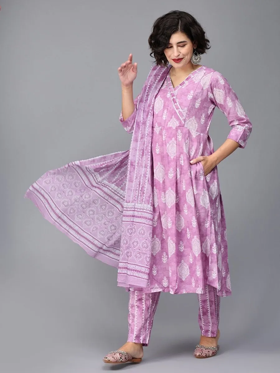 Do You Lilac It Maternity And Nursing Kurta Set With Dupatta